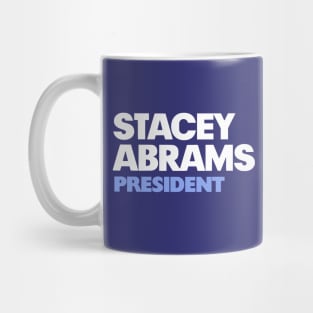 Stacey Abrams For 2024 President Purple Campaign Logo Sticker Mug